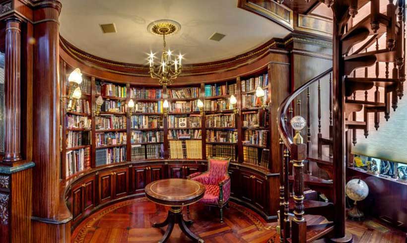 مدل کتابخانه خانگی کلاسیک
