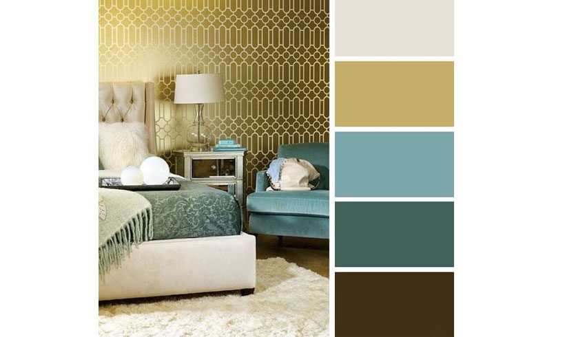 ترکیب رنگ اتاق خواب بزرگسالان