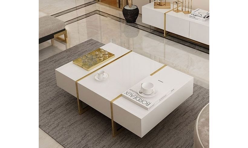 مدل میز چایخوری سفید مدرن