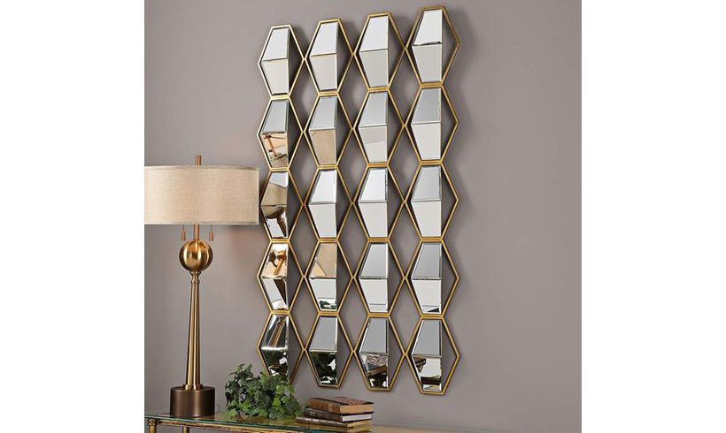 تزئین دیوار مدرن با آینه