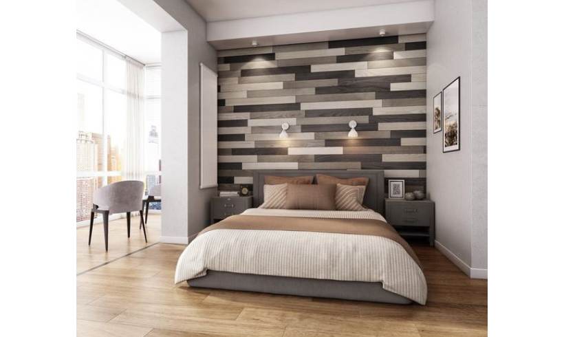 دیوار چوبی اتاق خواب