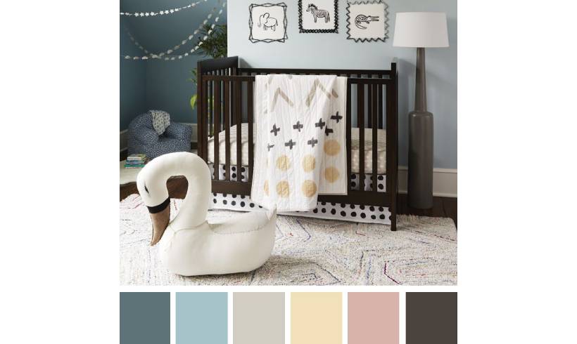 ترکیب رنگ اتاق بچه