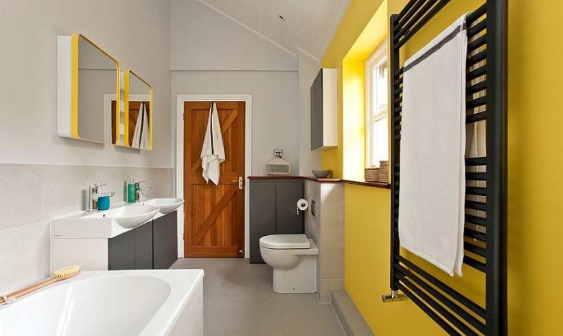 حمام و سرویس بهداشتی زرد