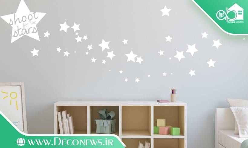 تزیین دیوار اتاق کودک با ستاره