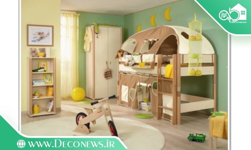مدل دکور اتاق کودک با چوب