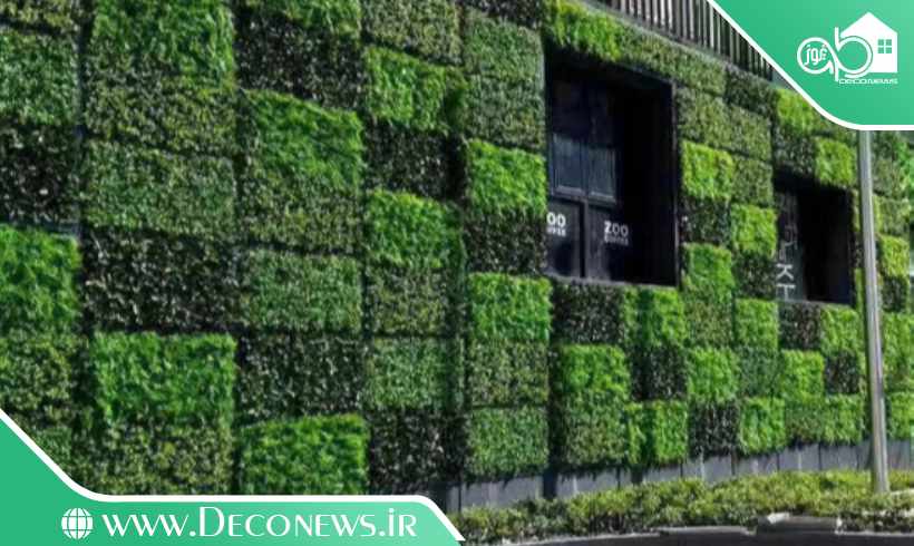 دیوار سبز برای حیاط