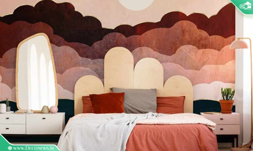 دکوراسیون اتاق خواب 2023 با رنگ های گرم و خاکی
