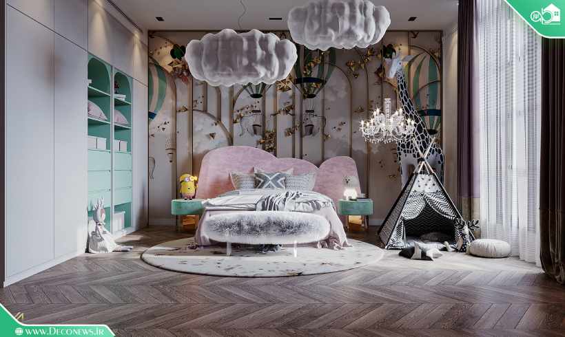 رنگ مناسب اتاق خواب دخترانه لاکچری