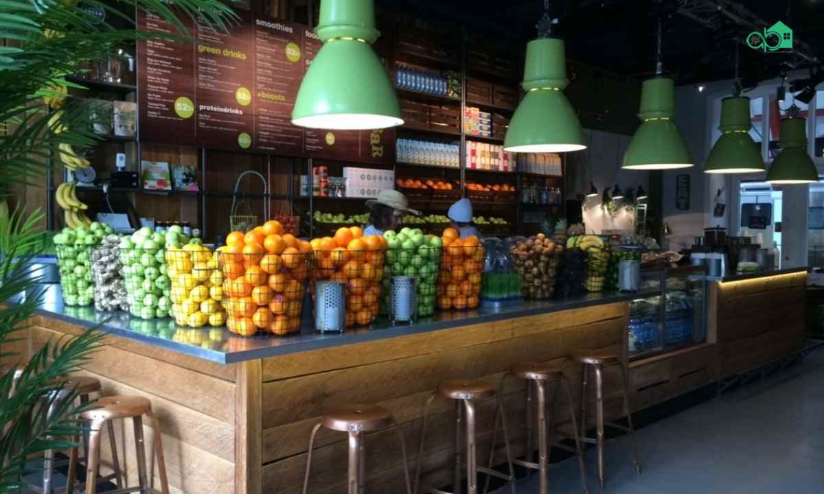 تزئین مغازه ویتامینه با میوه طبیعی